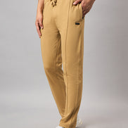 Brown Solid Track Pant