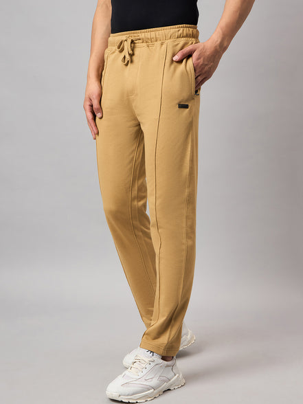 Brown Solid Track Pant