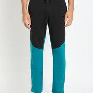 Teal Colorblocked Track Pant