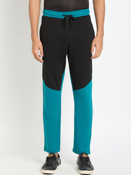 Teal Colorblocked Track Pant