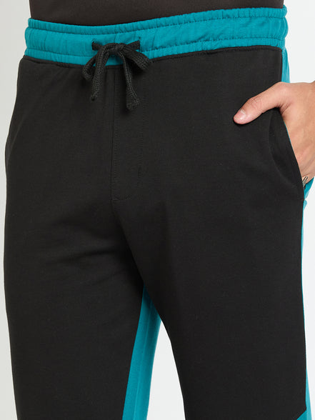 Teal Colorblocked Track Pant