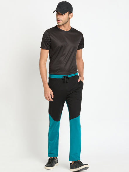 Teal Colorblocked Track Pant