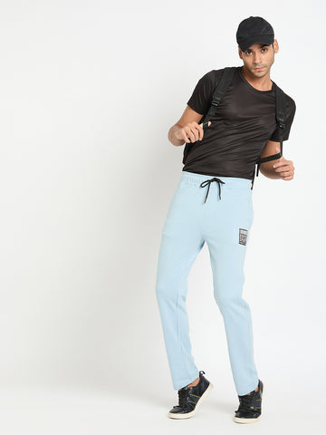 Blue Printed Track Pant