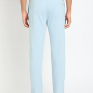 Blue Printed Track Pant