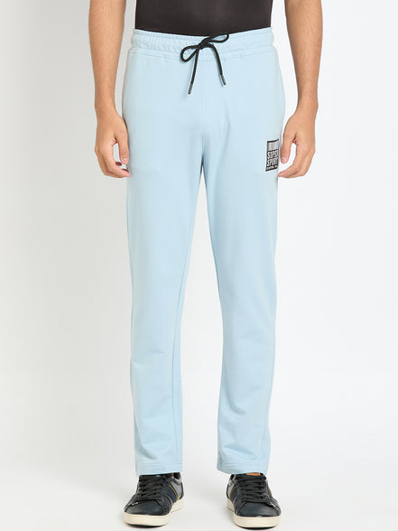 Blue Printed Track Pant