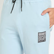 Blue Printed Track Pant