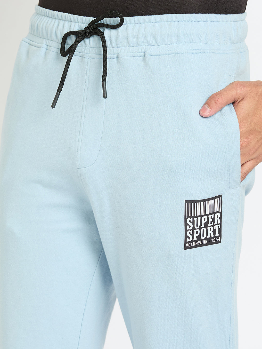 Blue Printed Track Pant