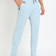Blue Printed Track Pant