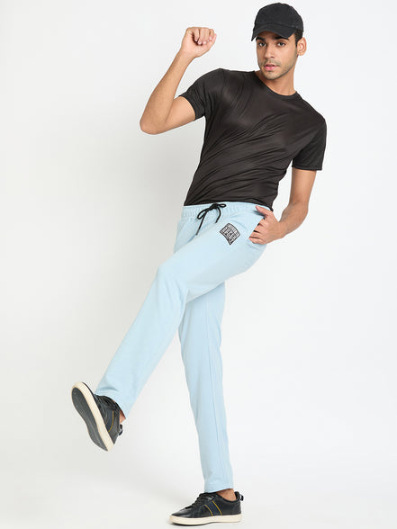 Blue Printed Track Pant