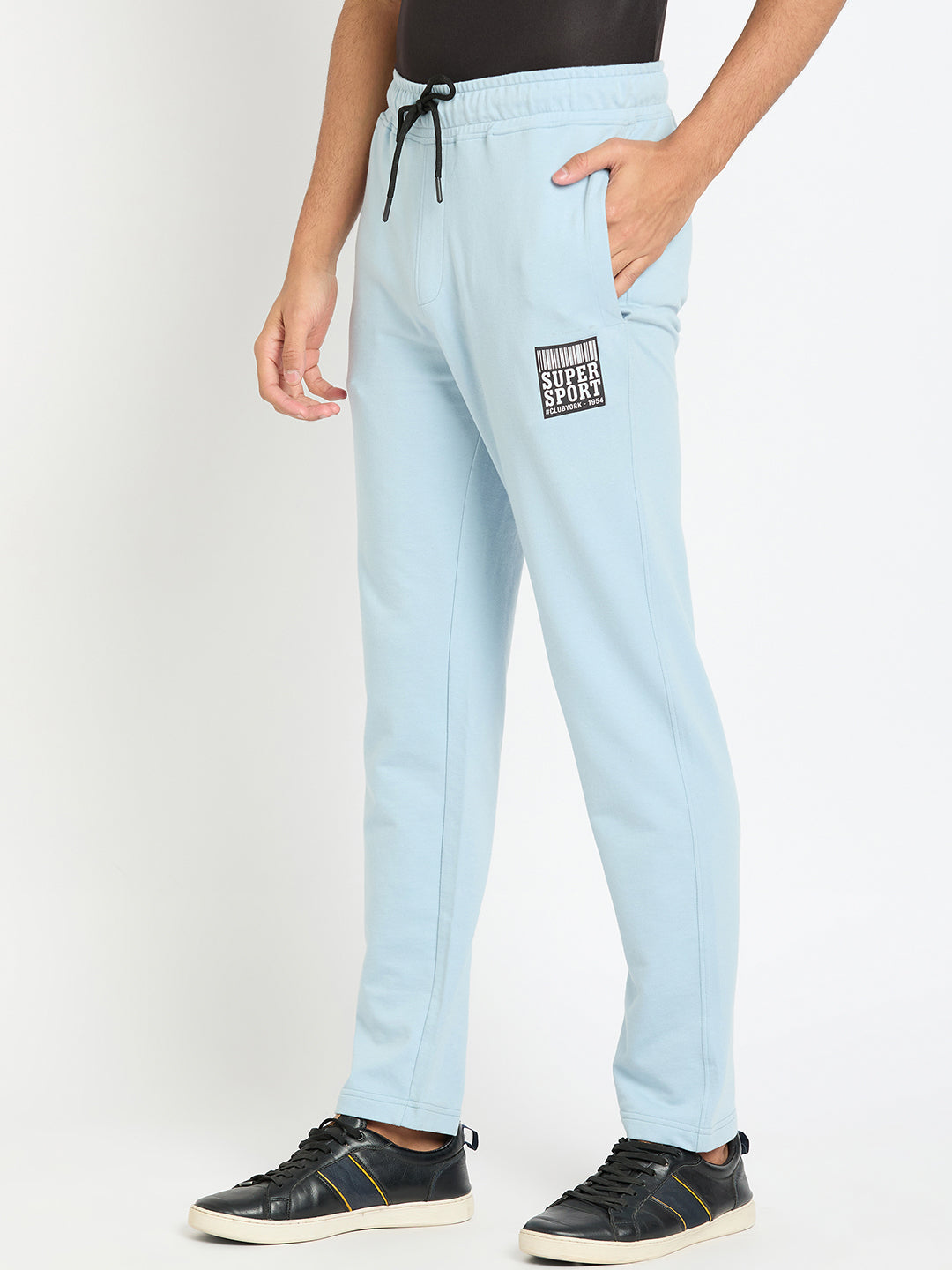Blue Printed Track Pant