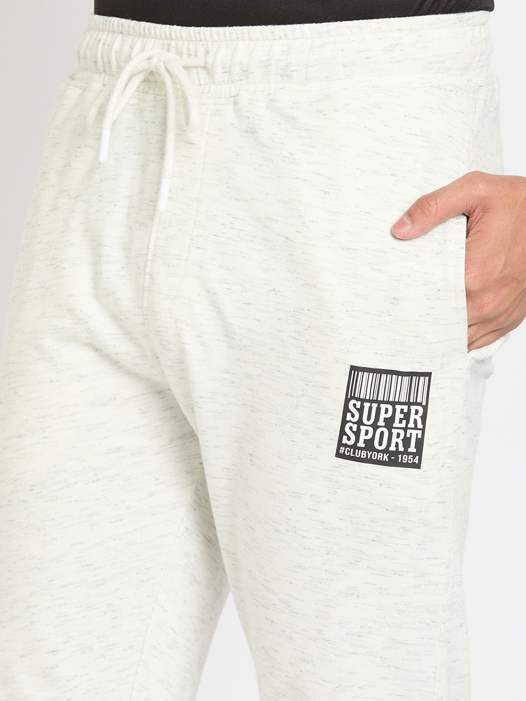 Off White Printed Track Pant