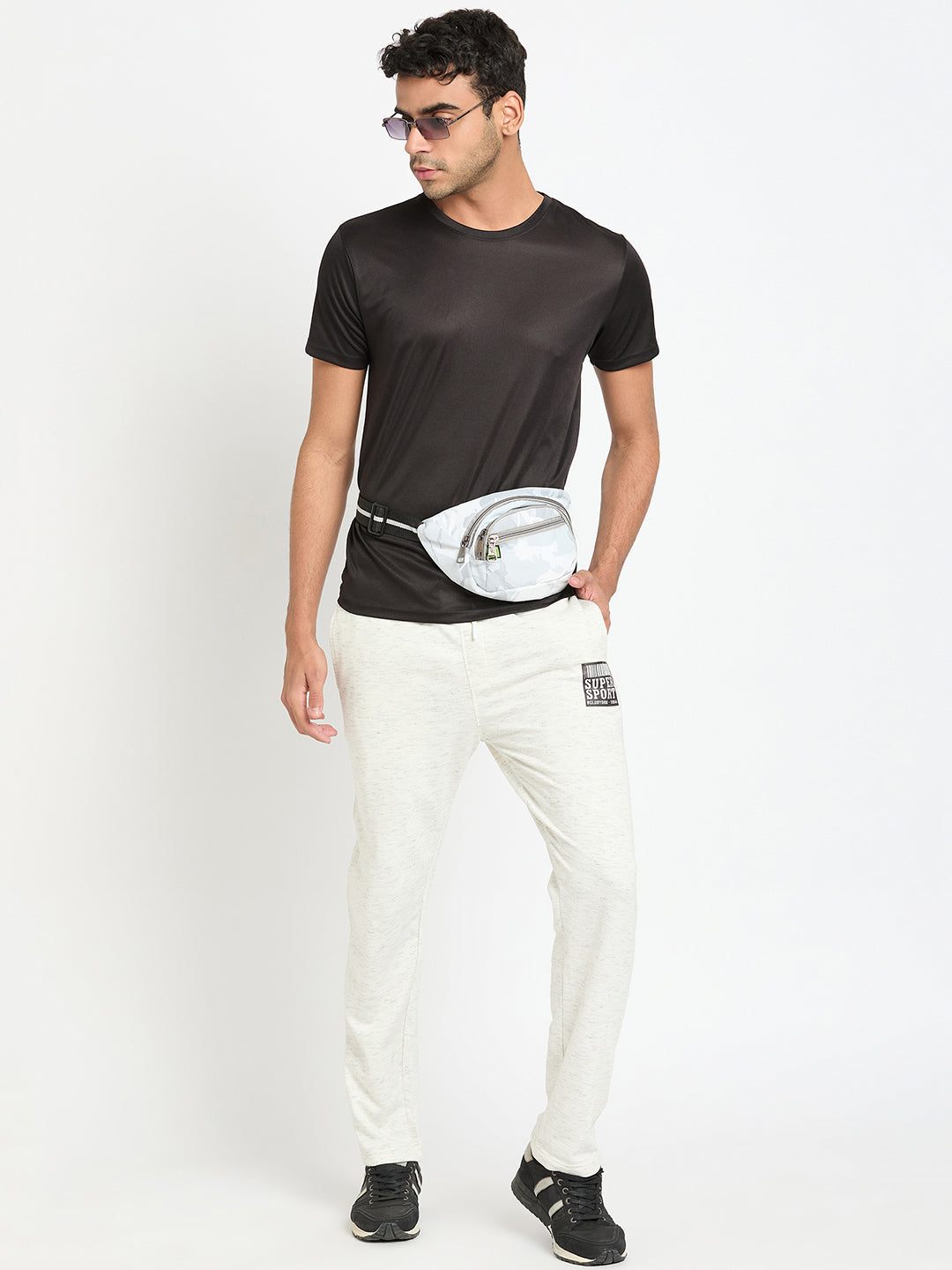 Off White Printed Track Pant
