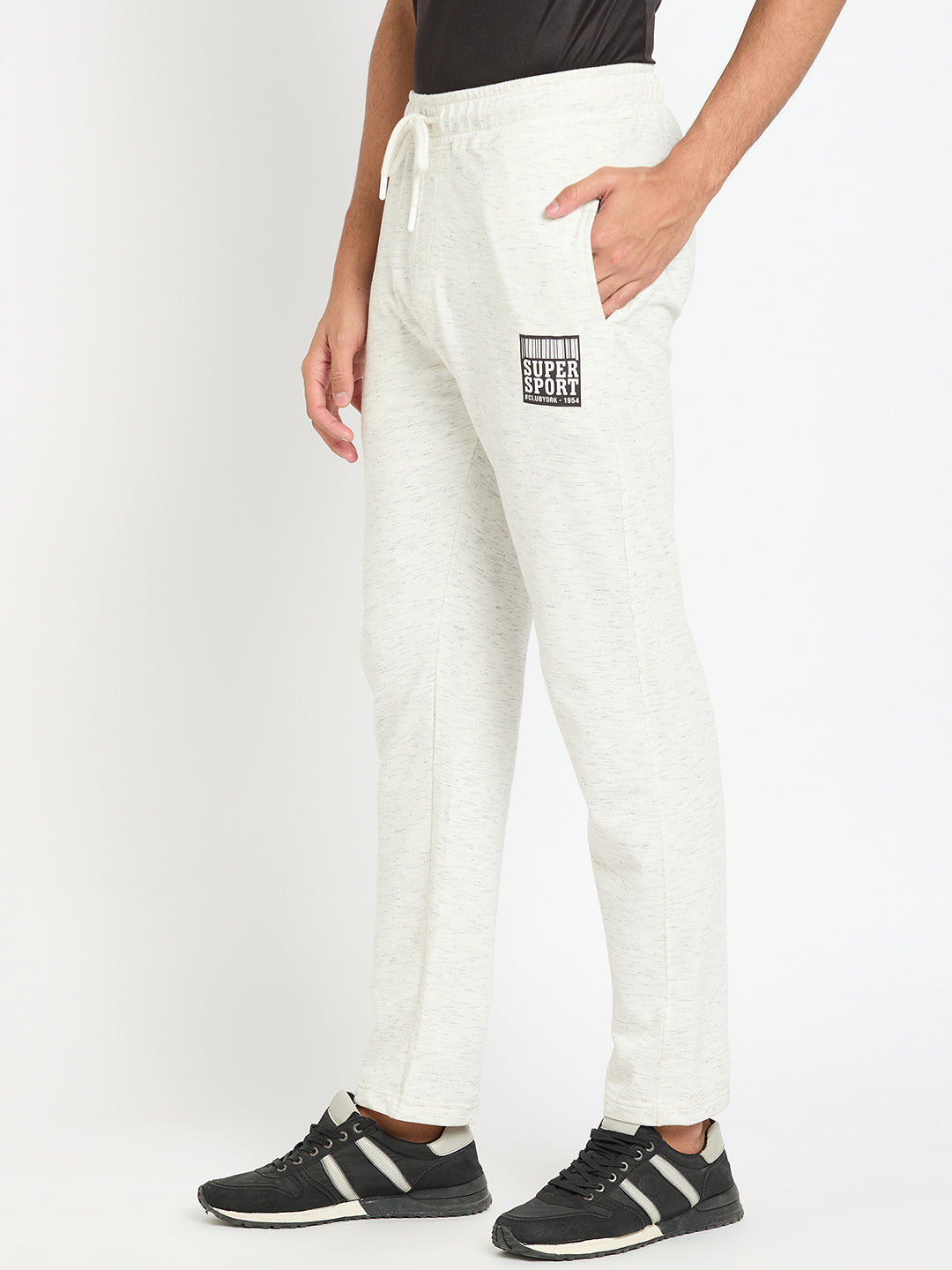 Off White Printed Track Pant
