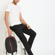 Black Printed Track Pant