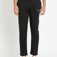 Black Printed Track Pant