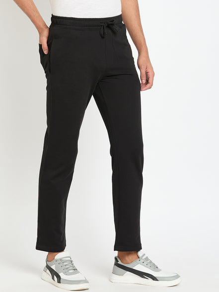 Black Printed Track Pant