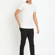 Black Printed Track Pant