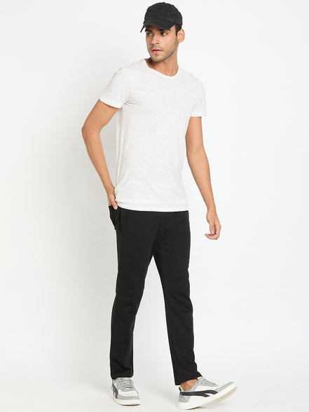 Black Printed Track Pant