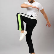 Black Colorblocked Track Pant