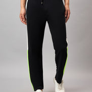 Black Colorblocked Track Pant