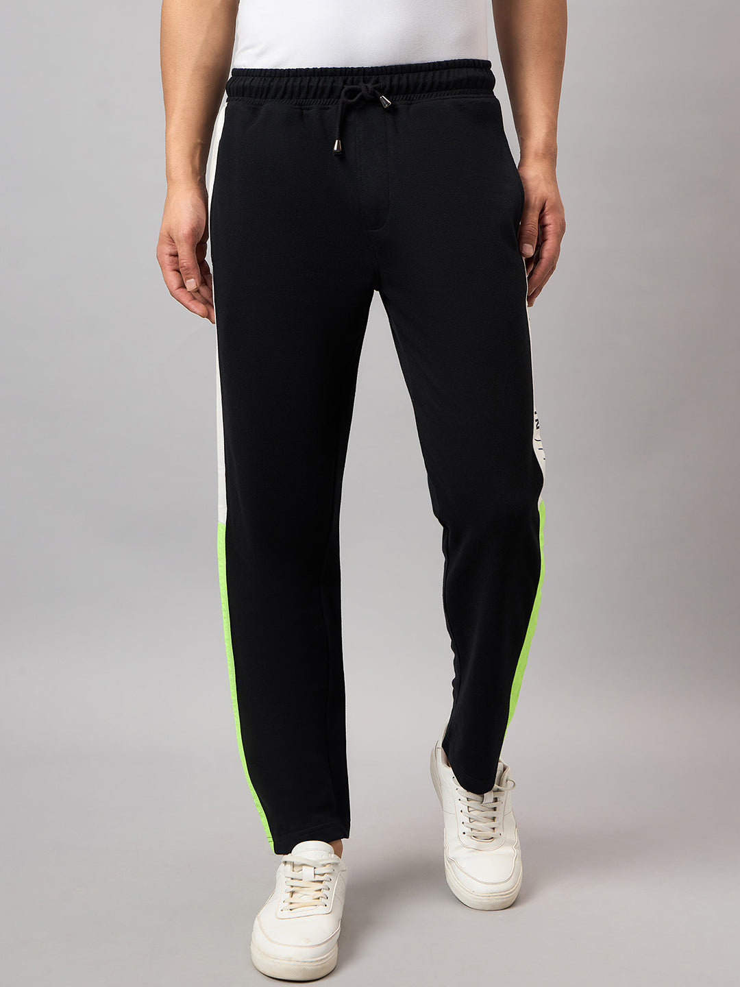 Black Colorblocked Track Pant