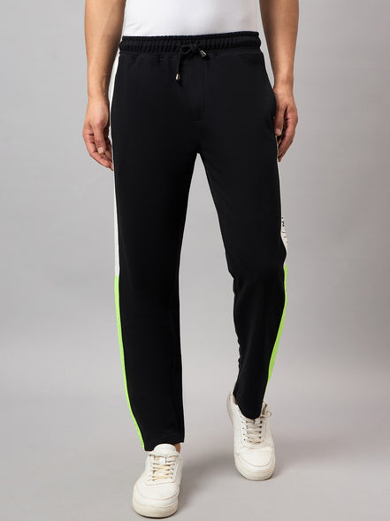 Black Colorblocked Track Pant