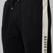 Black Colorblocked Track Pant