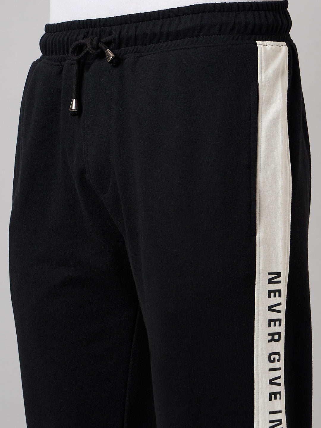 Black Colorblocked Track Pant
