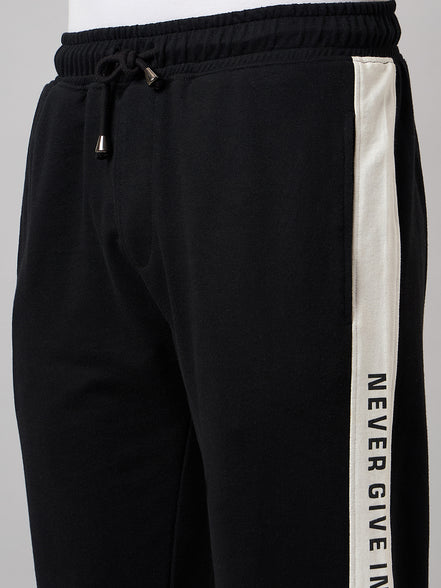 Black Colorblocked Track Pant