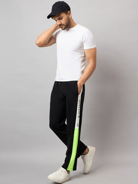 Black Colorblocked Track Pant