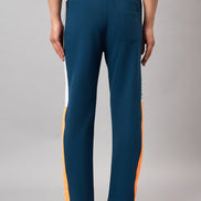 Blue Colorblocked Track Pant