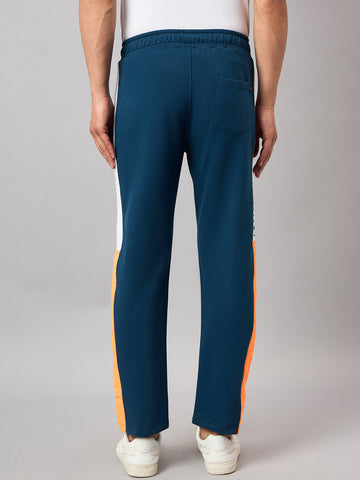 Blue Colorblocked Track Pant