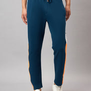 Blue Colorblocked Track Pant