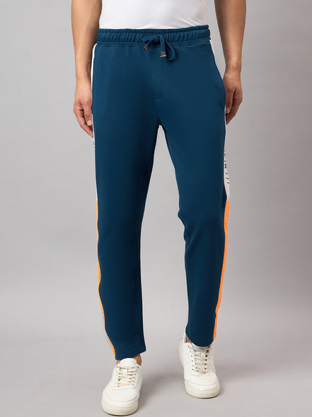 Blue Colorblocked Track Pant