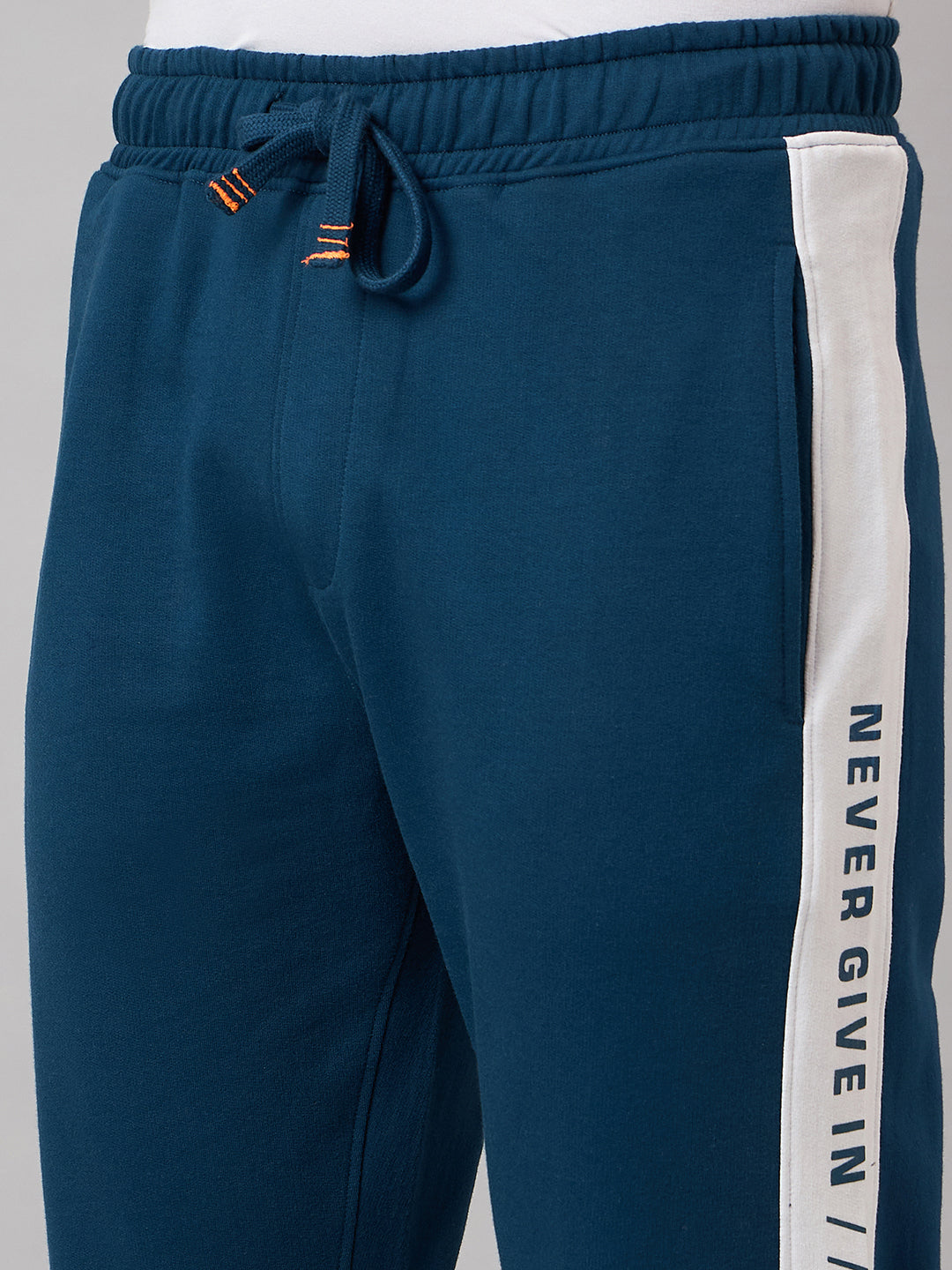 Blue Colorblocked Track Pant