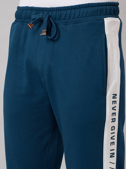 Blue Colorblocked Track Pant