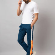Blue Colorblocked Track Pant
