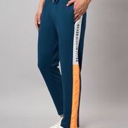 Blue Colorblocked Track Pant