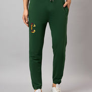 Dark Green Embroidery Track Pant