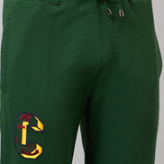 Dark Green Embroidery Track Pant