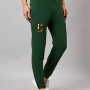 Dark Green Embroidery Track Pant