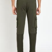 Dark Olive Solid Track Pant