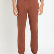 Brown Solid Track Pant
