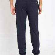 Navy Blue Printed Track Pant