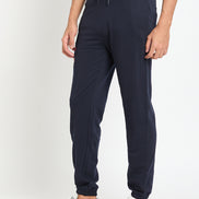Navy Blue Printed Track Pant