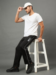 Club York Men Black Drawstring Trackpant