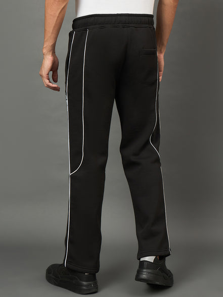 Club York Men Black Drawstring Trackpant