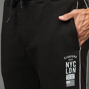 Club York Men Black Drawstring Trackpant