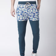 Teal Tie and Die Jogger with Graphic