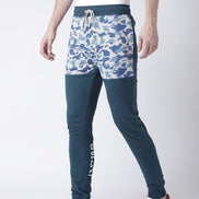 Teal Tie and Die Jogger with Graphic